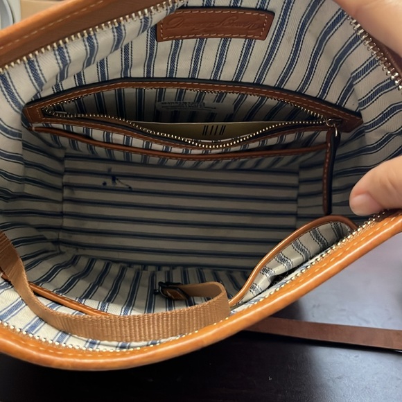Dooney & Bourke Tan Woven Leather Shoulder Bag - Picture 6 of 10